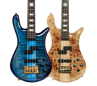 Two Euro Series basses side-by-side