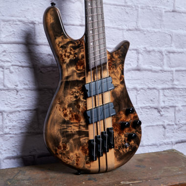 body of brown Spector bass