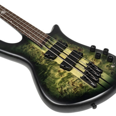 body of green burst Spector bass