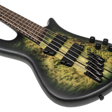 body of green burst Spector bass