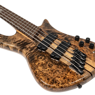 body of brown Spector bass