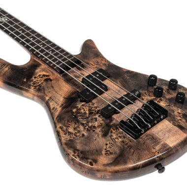 body of brown Spector bass