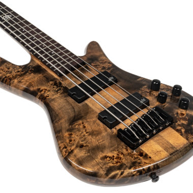 body of brown Spector bass