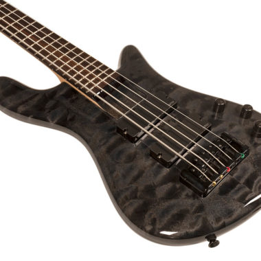 Bantam 5 BKS electric bass front close up